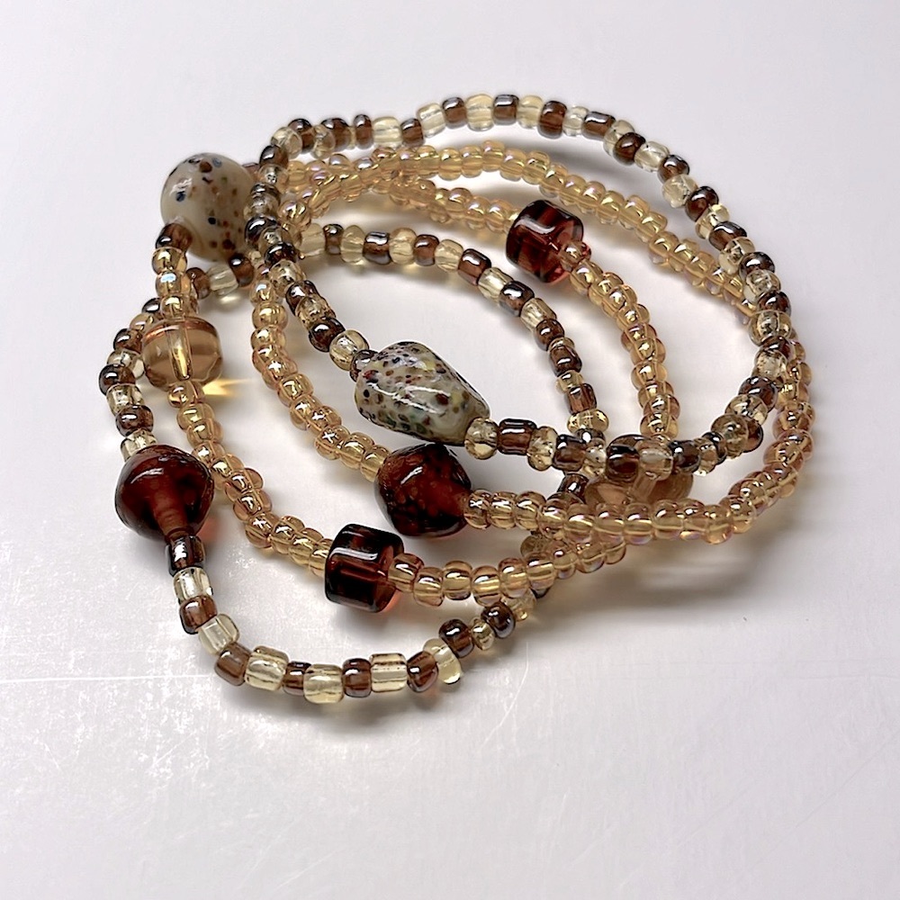 Set of Four Amber Bracelets